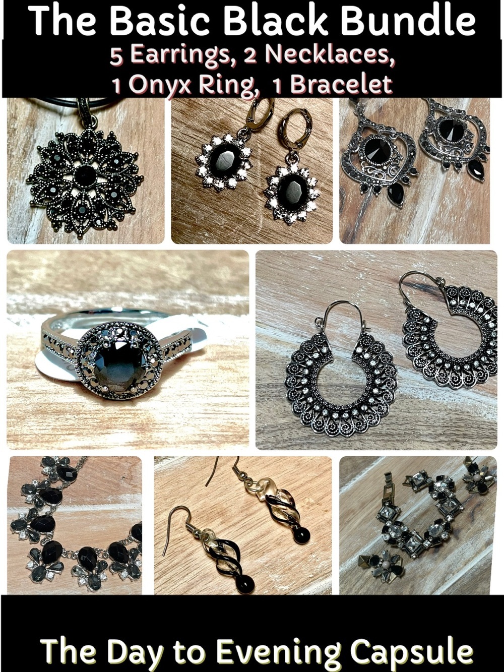 Women's Black Jewelry Capsule - Day-to-Evening Ready Sets